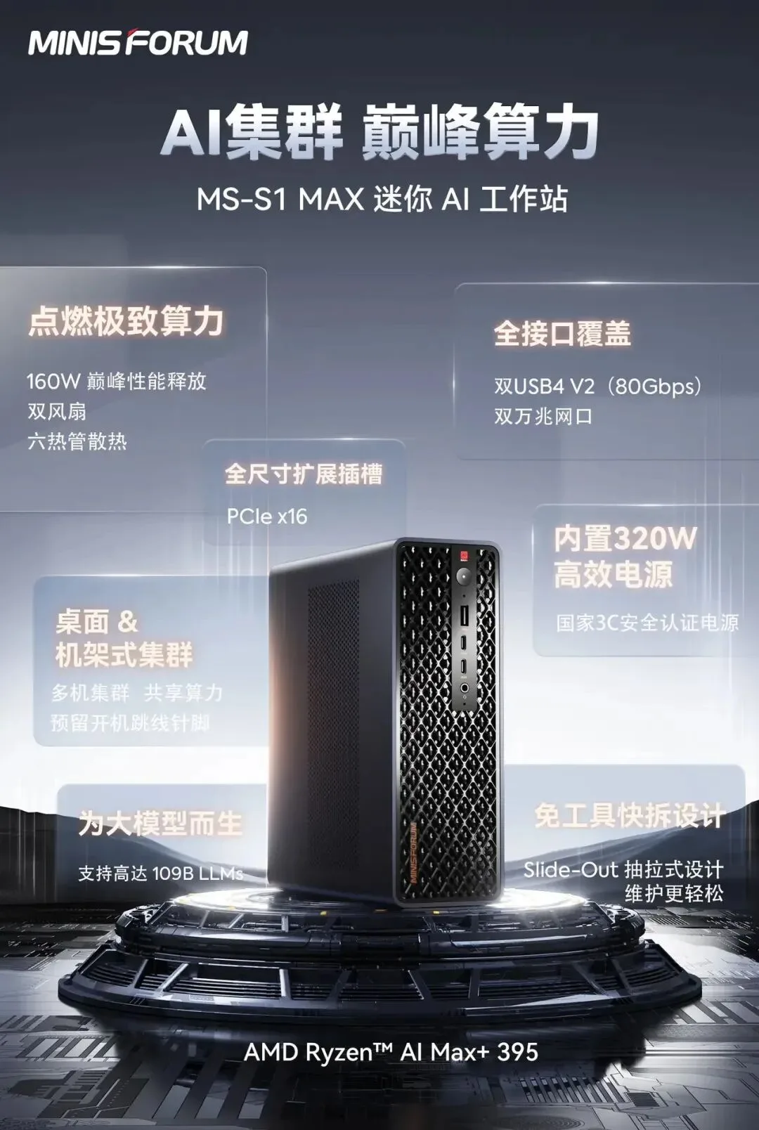 Minisforum Unveils Four Brand New Mini PCs At IFA: MS-S1 MAX “Ryzen AI MAX+ 395”, G1 PRO “Ryzen 9 8945HX”, G7 PRO “i9-14900HX” & N5 Pro “HX PRO 370”