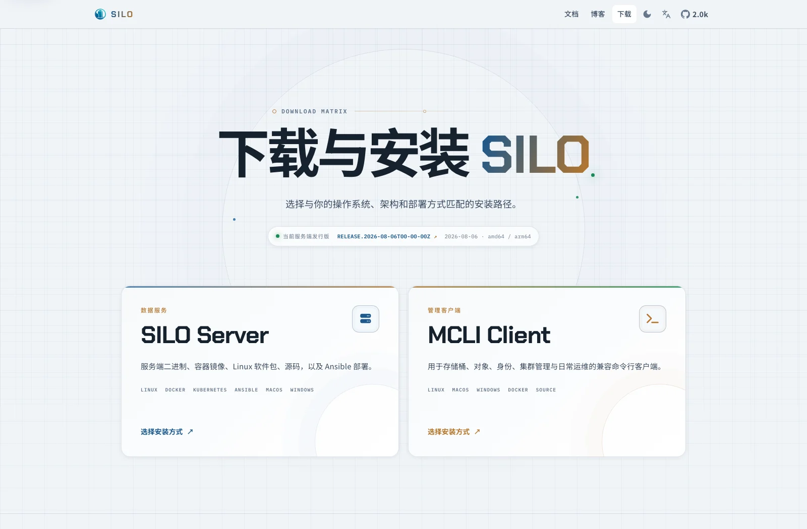 Silo downloads and installation
