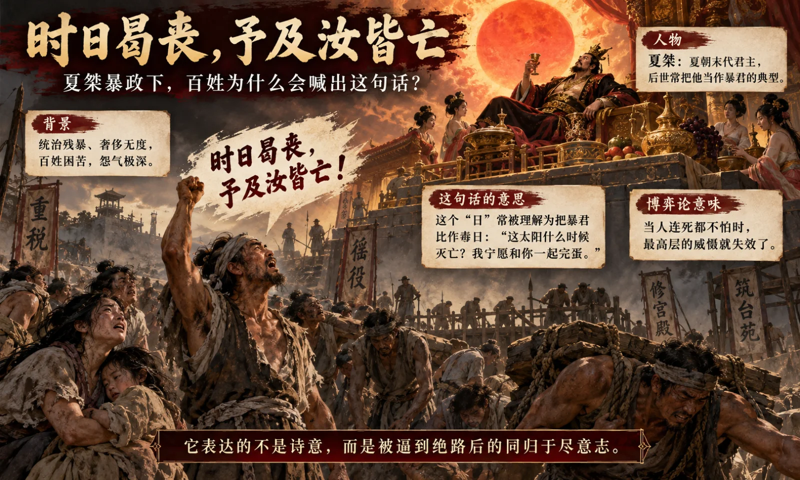 时日曷丧，予及汝皆亡