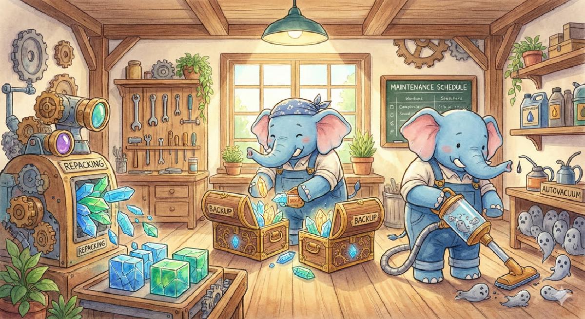 PostgreSQL例行维护