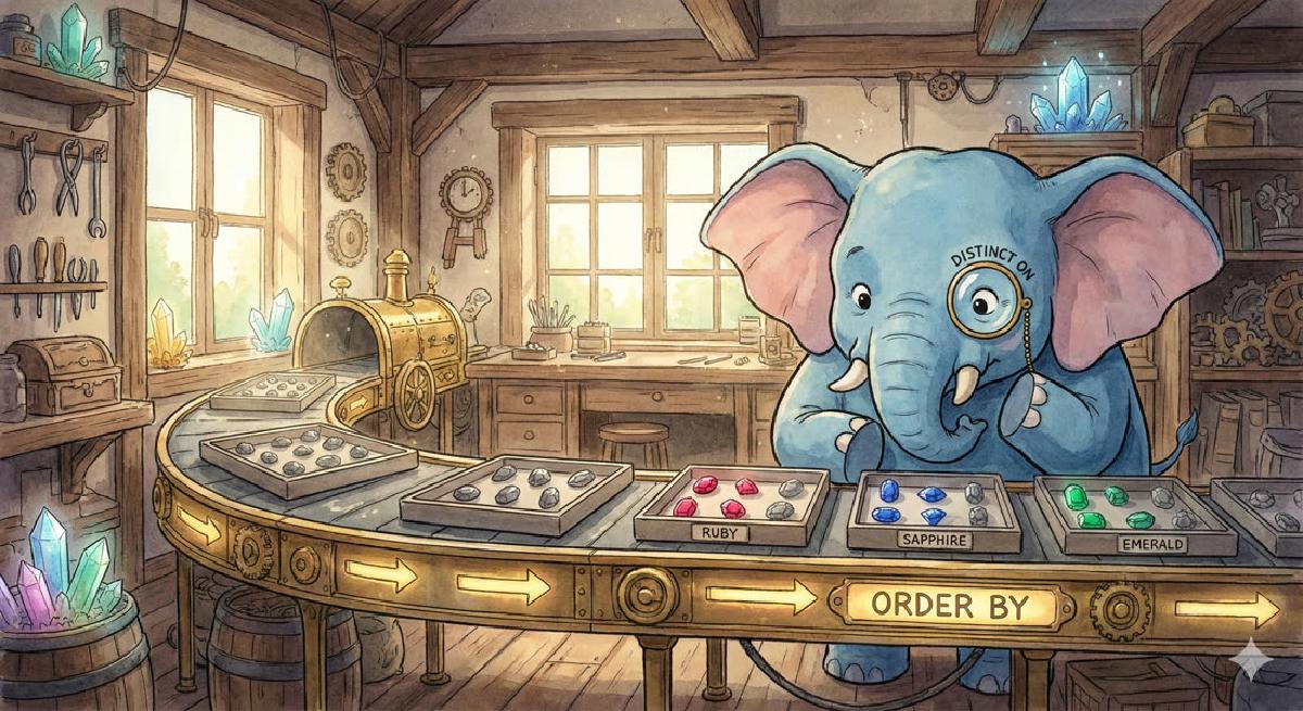 Distinct On 去除重复数据